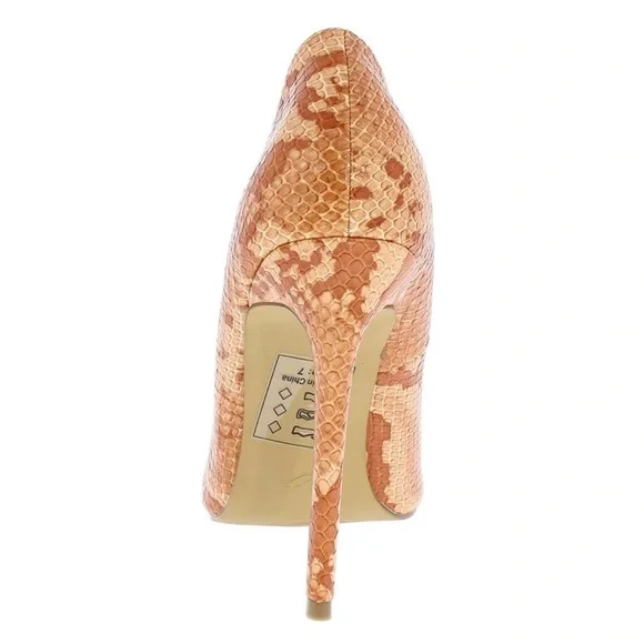 Breann - Orange Snake Print Stilettos - Picture 3 of 3